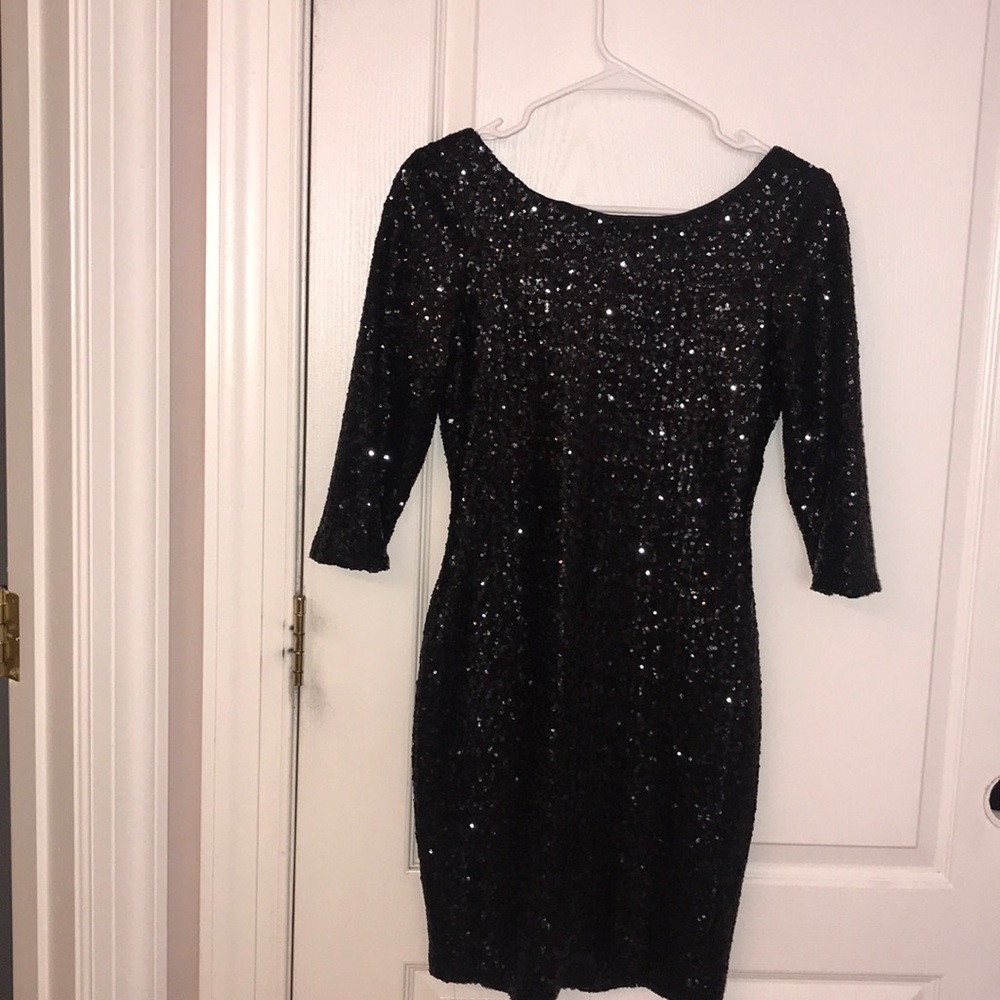 Fun black sequins dress